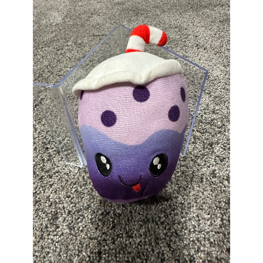 BMI Merchandise Purple Boba Tea Plush Kawaii Bubble Tea Stuffed Animal